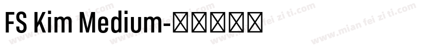 FS Kim Medium字体转换